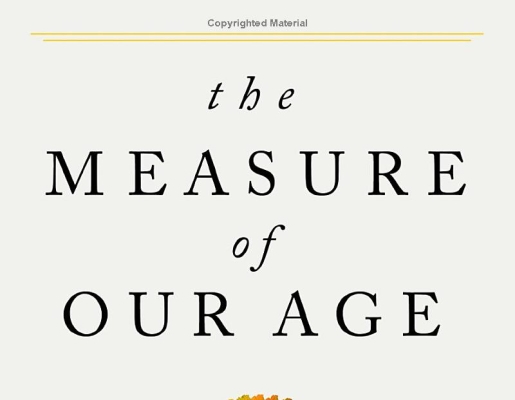 The Measure of Our Age book cover